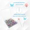 200pcs Sewing Pins Flat Head Straight Pins with Butterfly (Butterfly and Flower)